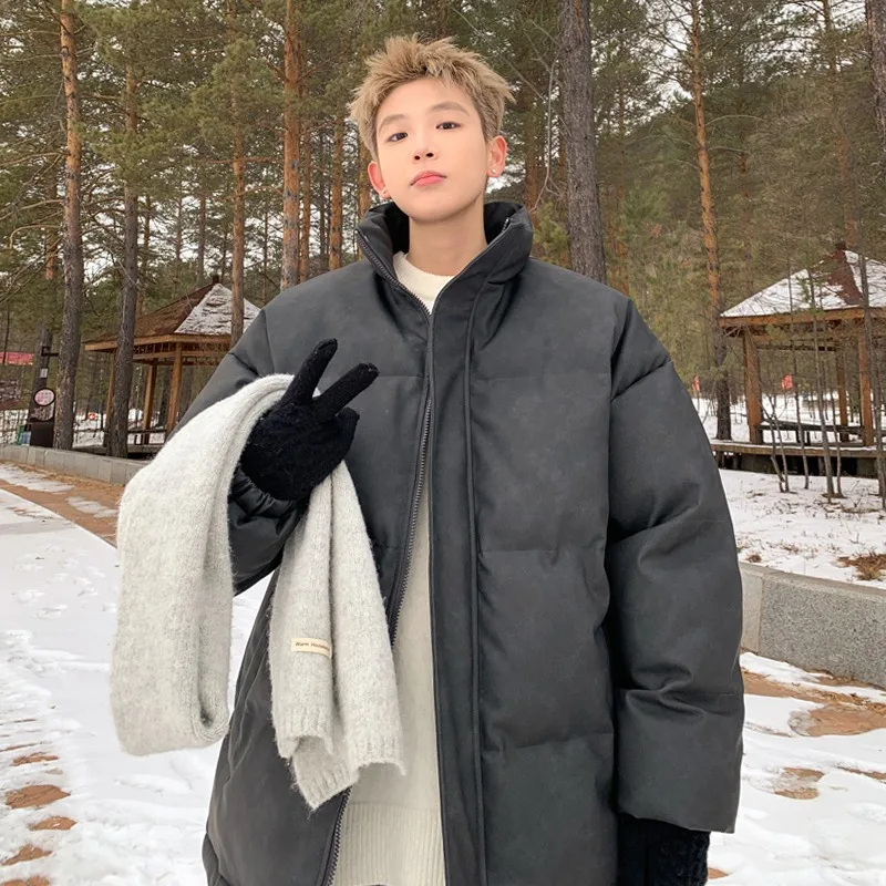 Men's Winter 2026 New Warm and Cold proof Cotton Jacket with Stand up Collar Cotton Coat, Boys' Winter Coat, Thickened Cotton Co