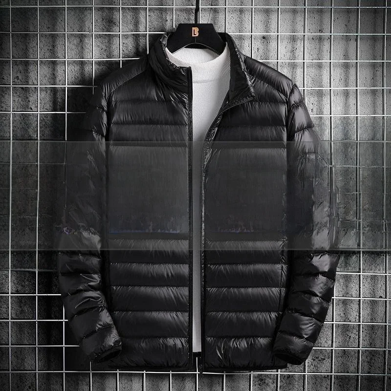 

Легкая хлопковая куртка для мужчин, зимняя спецодежда, термозащита, молодежное пальто с застежкой-молнией и подставкой