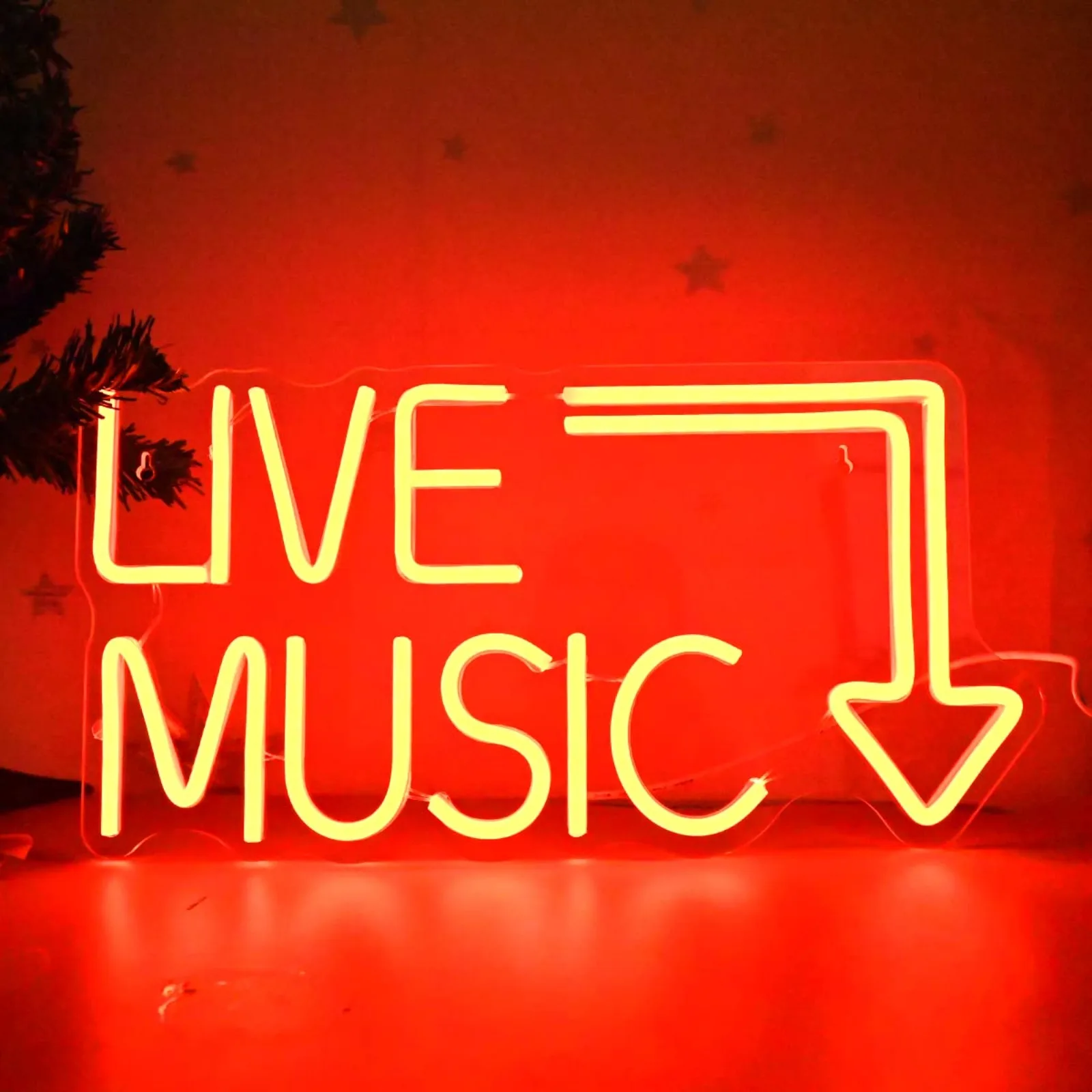 

Music Live Led Neon Signs - Handcrafted Led Signs - Wall Decor Led Light For Nightclub,Bar or Bedroom,Music Stadio