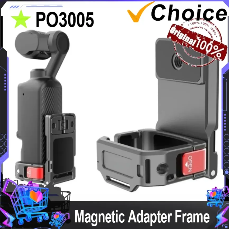 

Vlgo Video Shooting Accessories Magnetic Adapter Frame for DJI Osmo Pocket 3 Camera Expansion Bracket Stand Desktop Mount Base