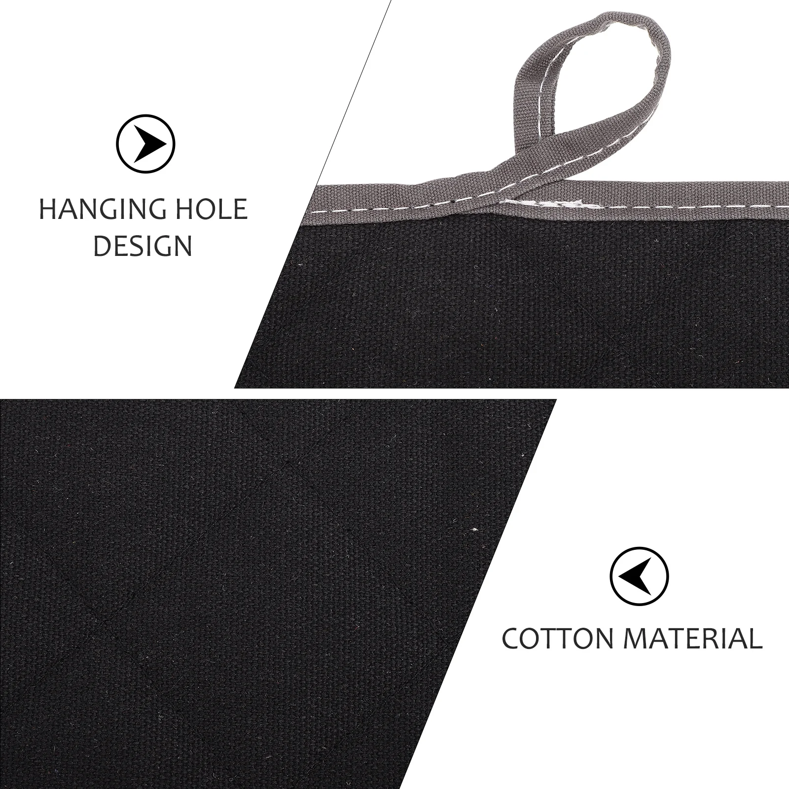 1 قطعة قفازات الفرن الموسعة طبقة مزدوجة القطن مقاومة للحرارة مكافحة السمط الميكروويف القفاز للاستخدام المنزلي مخبز مطعم #4