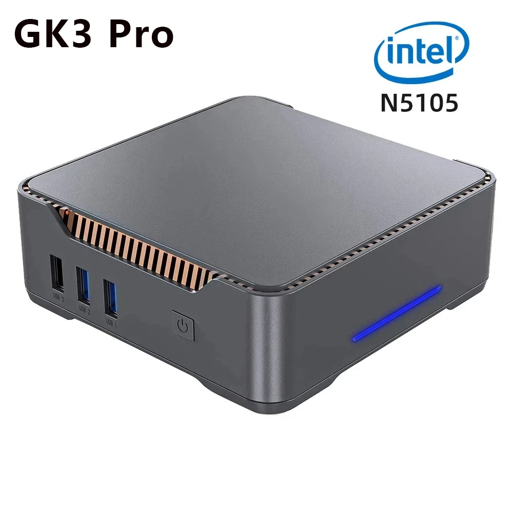 Imagem -03 - Pro Gk3v Gaming Mini pc Intel Celeron J4125 N5105 Windows 11 Ddr4 16gb 512gb Caixa de tv de Computador Wifi5 1000m Lan Bt4.2 Vga 4k Gk3