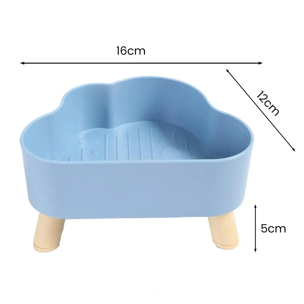 Elevated Cloud-Shaped Wide-Mouthed Cat Bowl, Cervical Vertebrae-Friendly, Kitten Bowls, Pet Supplies