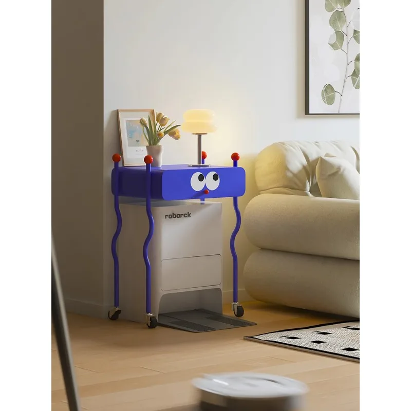 

Creative living room removable sofa edge stone sweeper rack shelf