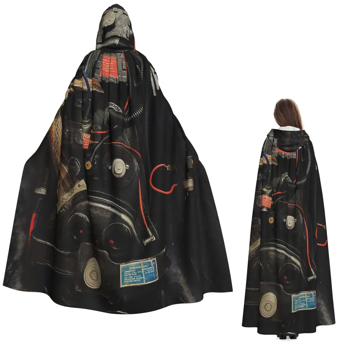 

Набор «Охотники за привидениями», длинный плащ с капюшоном, средневековый костюм ведьмы, накидка для косплея, пальто на Хэллоуин для взрослых, унисекс