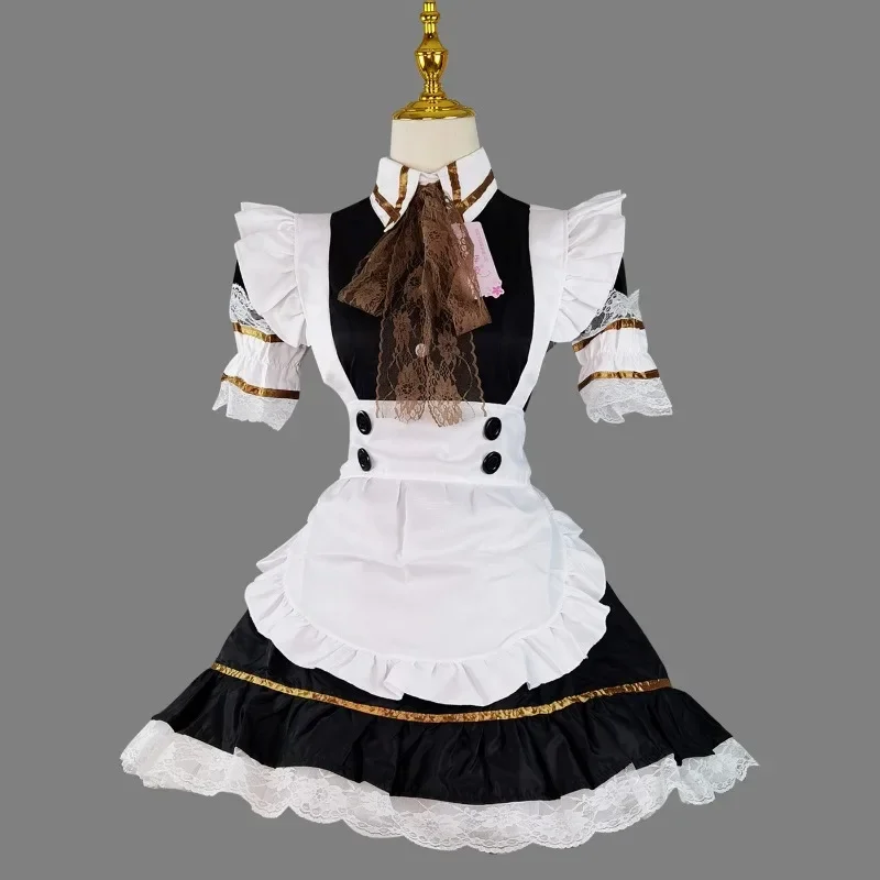 Cosplay Lolita Maid Costumes pour filles, jolie robe de femme de chambre, costume, spectacle cancers, tenue japonaise, vêtements pour femmes, plus