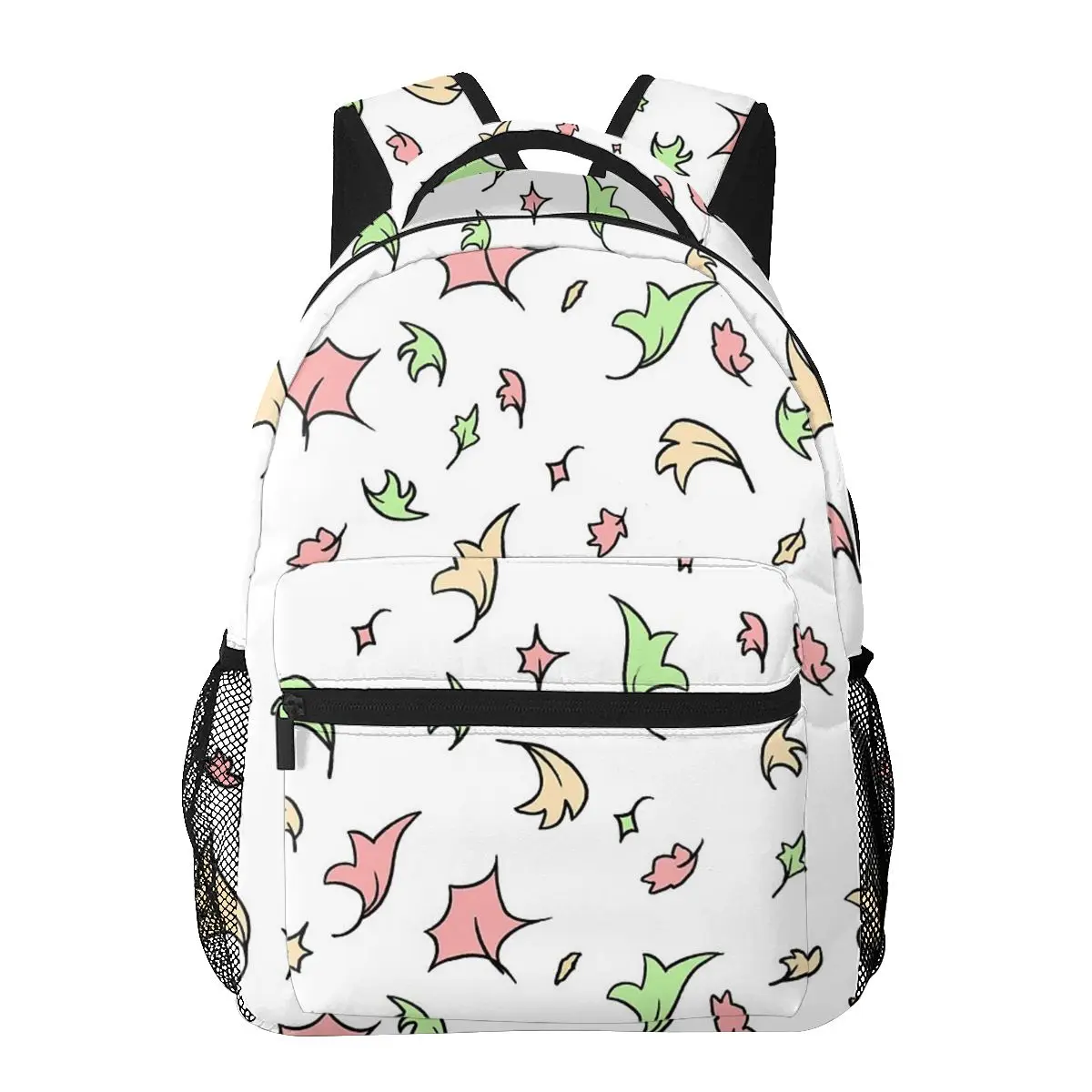 Heartstopper Leaves - Repeating Backpacks Boys Girls Bookbag Students School Bags Cartoon Rucksack Shoulder Bag Large Capacity