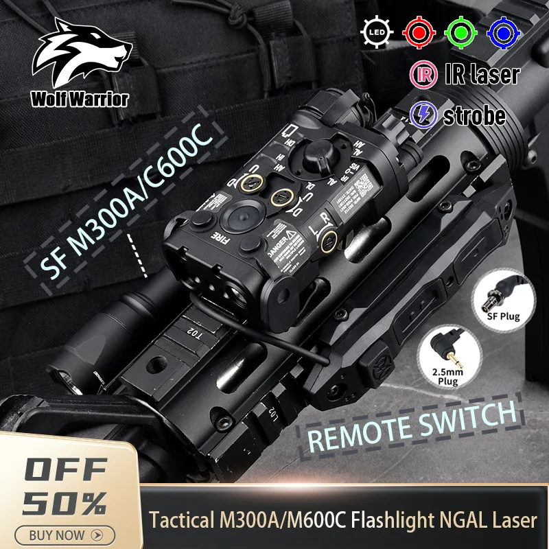 

Tactical L3-NGAL metal high-power red/green/blue infrared laser LED flash 150lm aiming AN/PEQ15 weapon light equipped on air gun