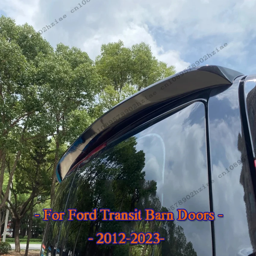 

For Ford Transit Custom Mk8 2012-2023 Rear Trunk Roof Spoiler Lid Wing Cover ABS Gloss Black/Carbon Look Extension Parts Tuning