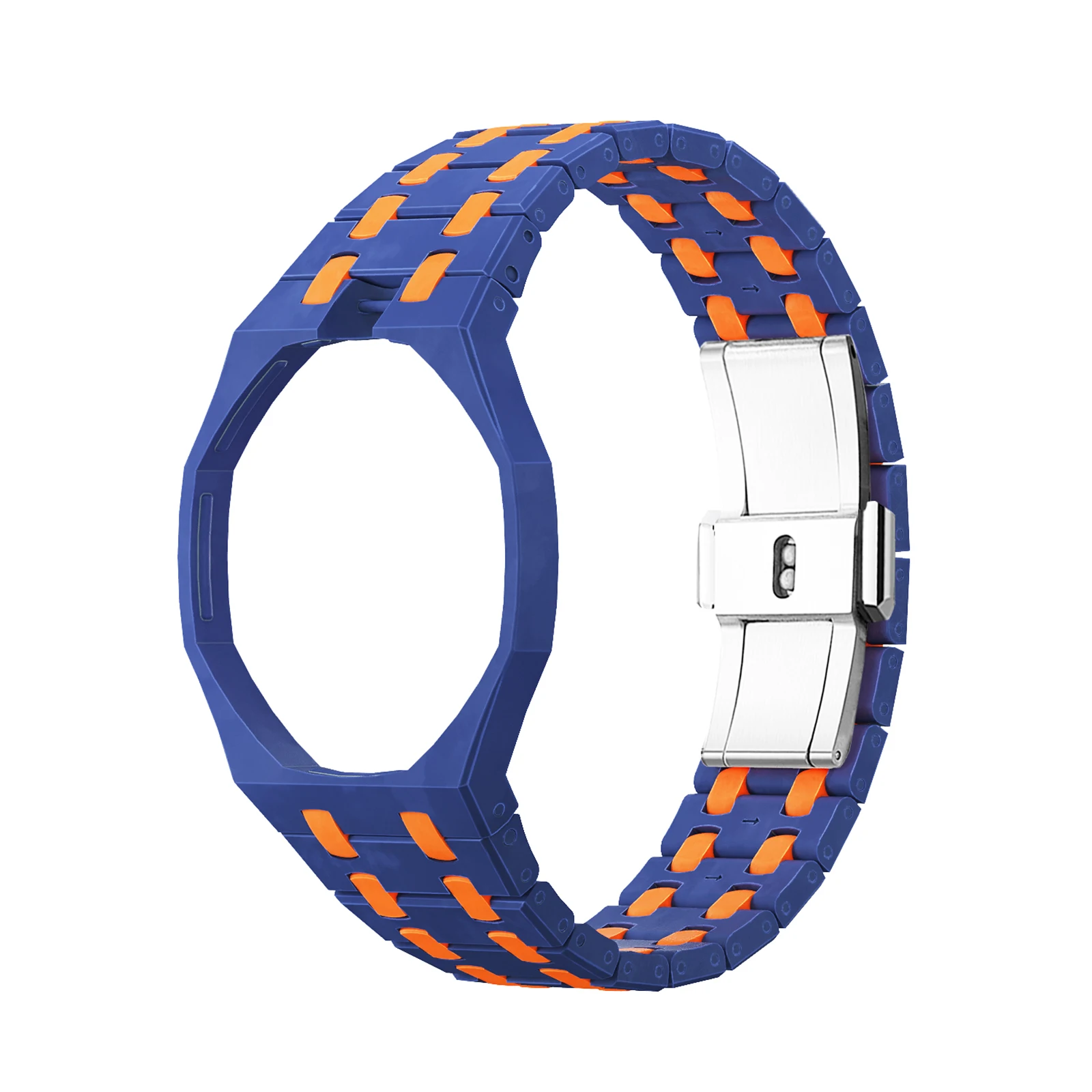 Bio-Ceramic Watch Replacement Band Fits for Swatch X Royal Pop All-in-One Integrated Design Full Protection & Lightweight