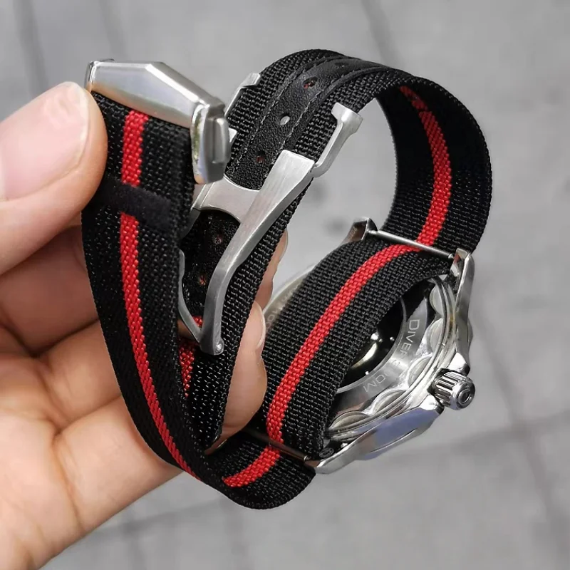 حزام نايلون واحد عالمي مقاس 20 مم لكواكب أوميغا مونسايتش - شريط ترقية ناعم ومريح بدون خدش