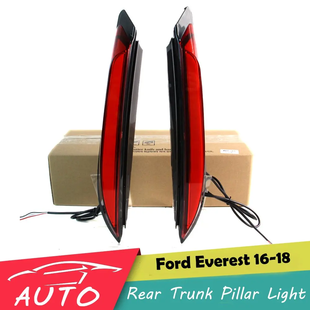 

2 шт. Автомобильный светодиодный задний фонарь заднего бампера, светодиодный стоп-сигнал для Ford Everest 2016 2017 2018