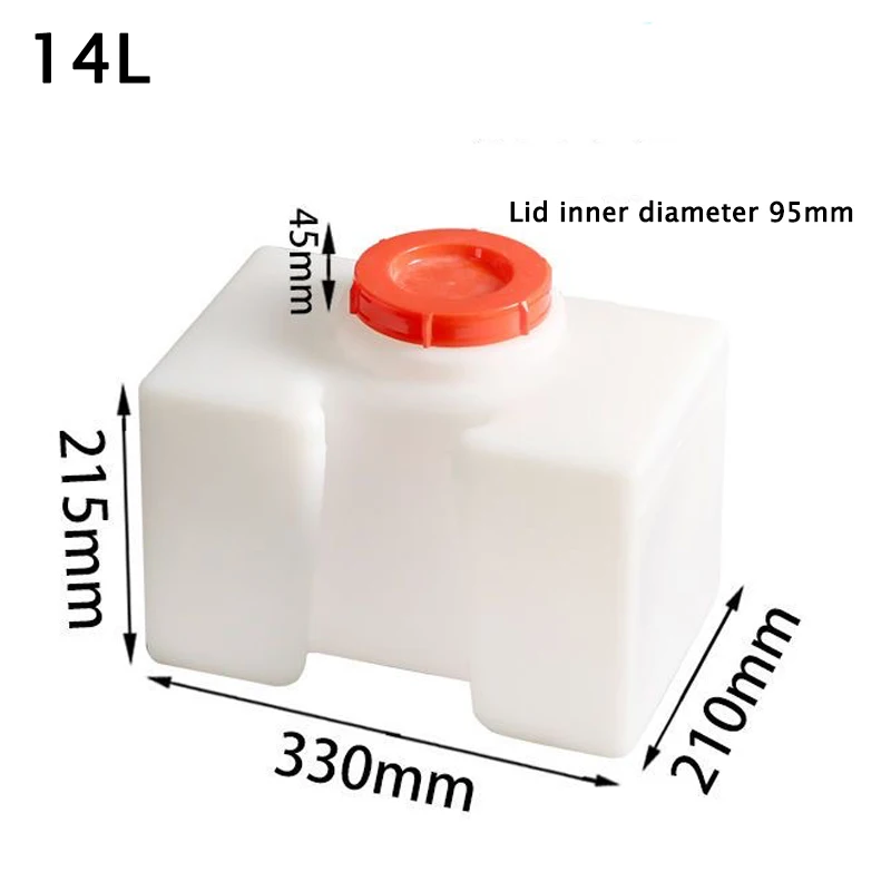 

14L Outdoor RV Food Grade Square Bucket Water Tank PE Stand up Water Water Storage Car Modification Water Tank