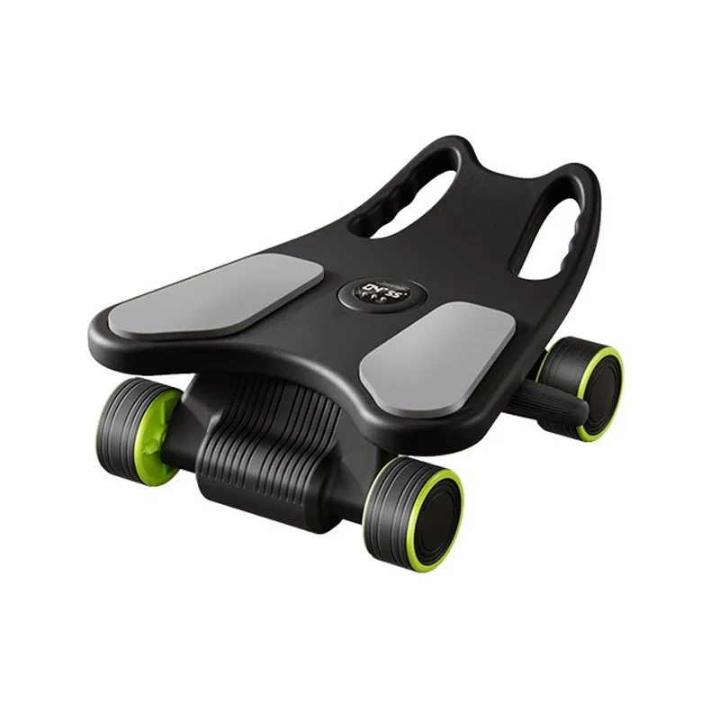 

Тренажер для пресса Ab Roller с опорой для локтей, доска для тренировки мышц кора с 4 колесами, мини-реформер для пилатеса для домашнего спортзала с наколенниками