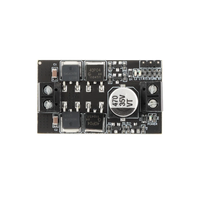 Módulo de accionamiento de motor CC de alta potencia de 10A con regulación de velocidad PWM hacia adelante y hacia atrás, amplio voltaje y alta corriente MC10