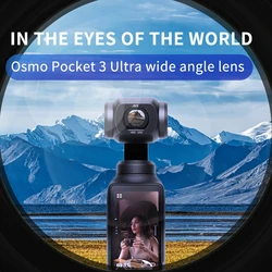 for DJI Osmo Pocket 3 Handheld Camera Wide Angle Lens Filter Shoot Wider Scene Range Extension Pocket3 Wide-angle Accessories