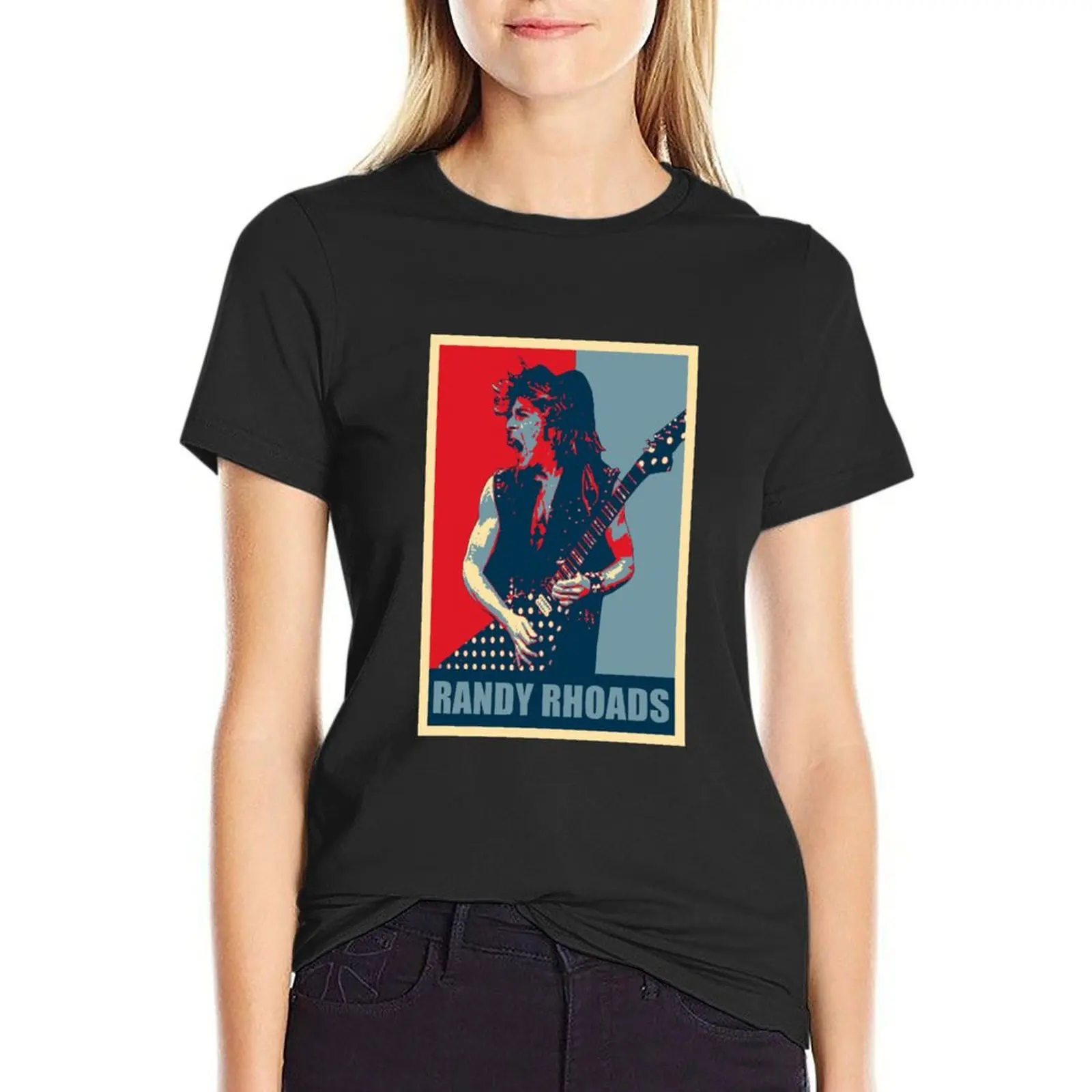

Футболка Randy Rhoads Hope Эстетическая одежда Блузка таможенный дизайн свой собственный Женские летние блузки 2025 г.