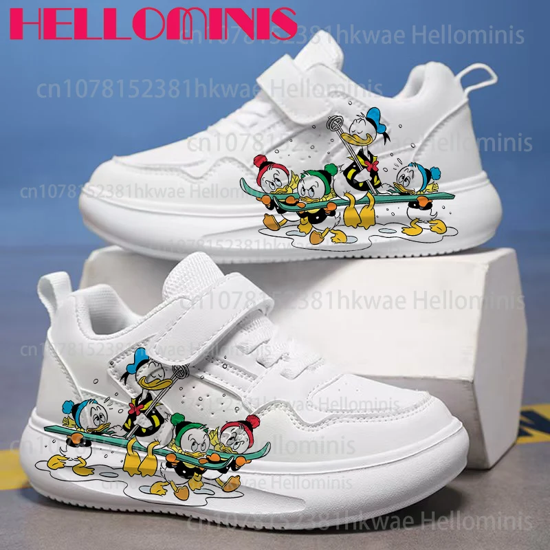 

Donald Duck White Children shoes boys girls Four season breathable High Quality arch support comfortable sneakers