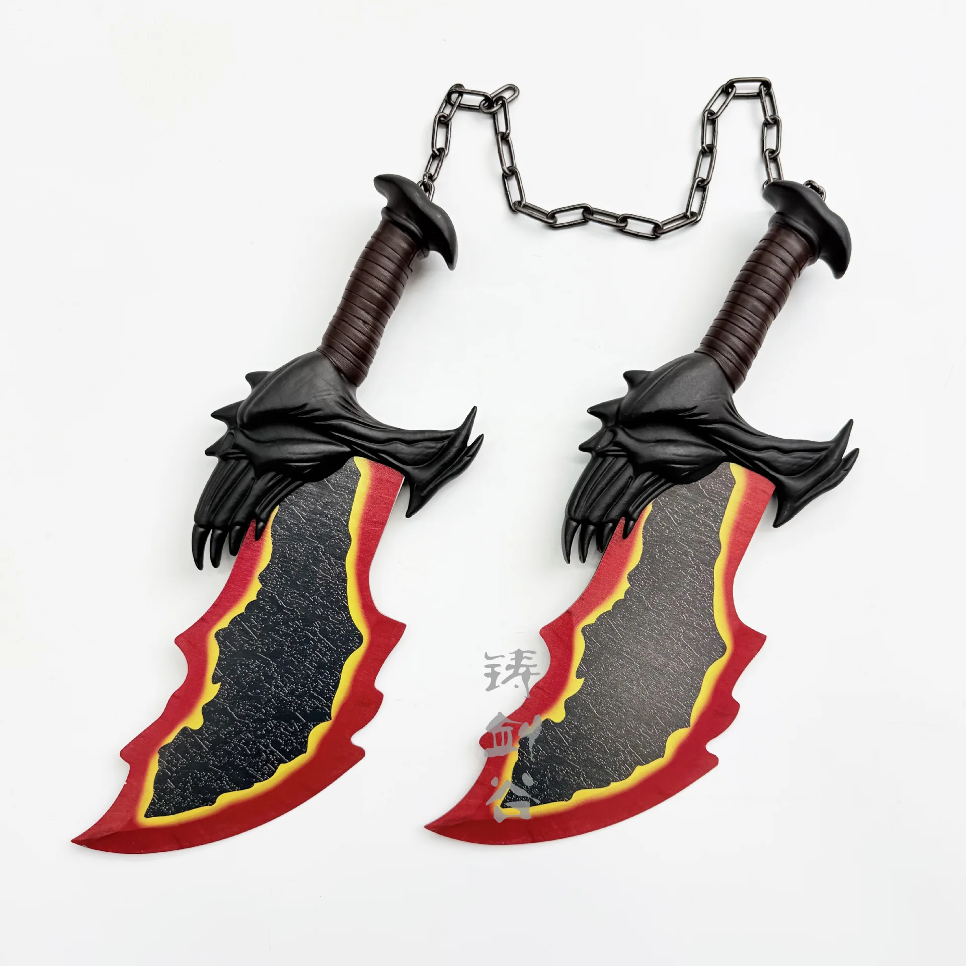 Venta caliente 52 cm rubí Dios de la guerra Kratos cuchillas del caos espada para regalo de colección de Cosplay