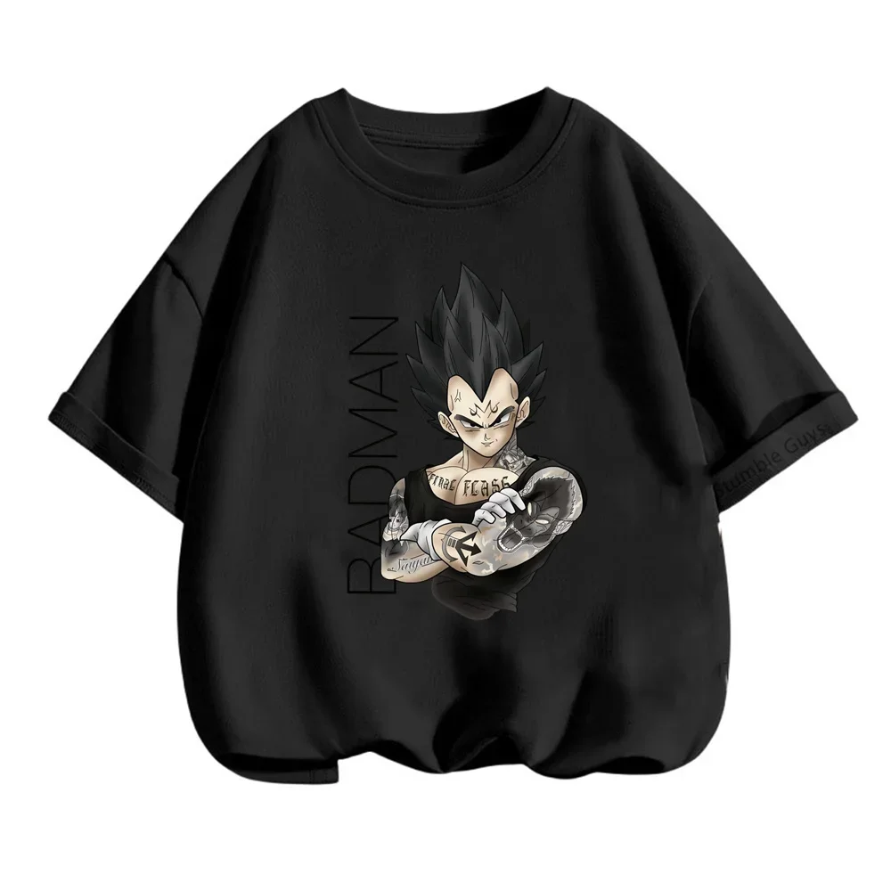 Boys Girls Dragon Ball Z Tshirt Kids Cartoon Anime Graphic Goku Print Short Sleeve T Shirt Tops Sonic Tees Children Teen Clothes