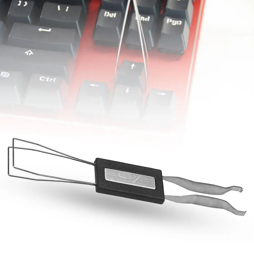 Полезный инструмент для снятия колпачков клавиатуры 2-в-1 эффективный Универсальный Съемник колпачков клавиатуры
