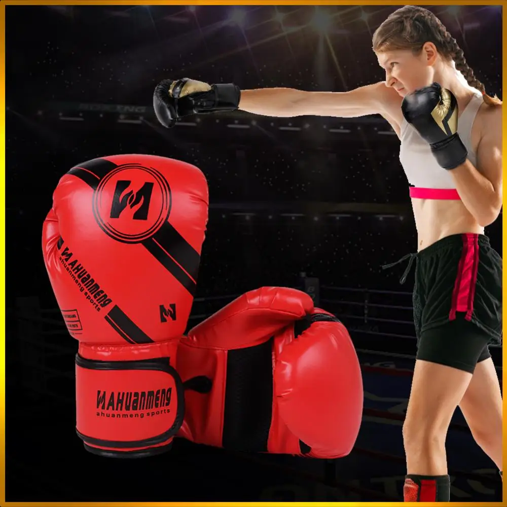 

Boxing Gloves Boxing Training Gloves Hook and Loop Closure Training Sparring Gloves Breathable for Muay Thai Martial Arts