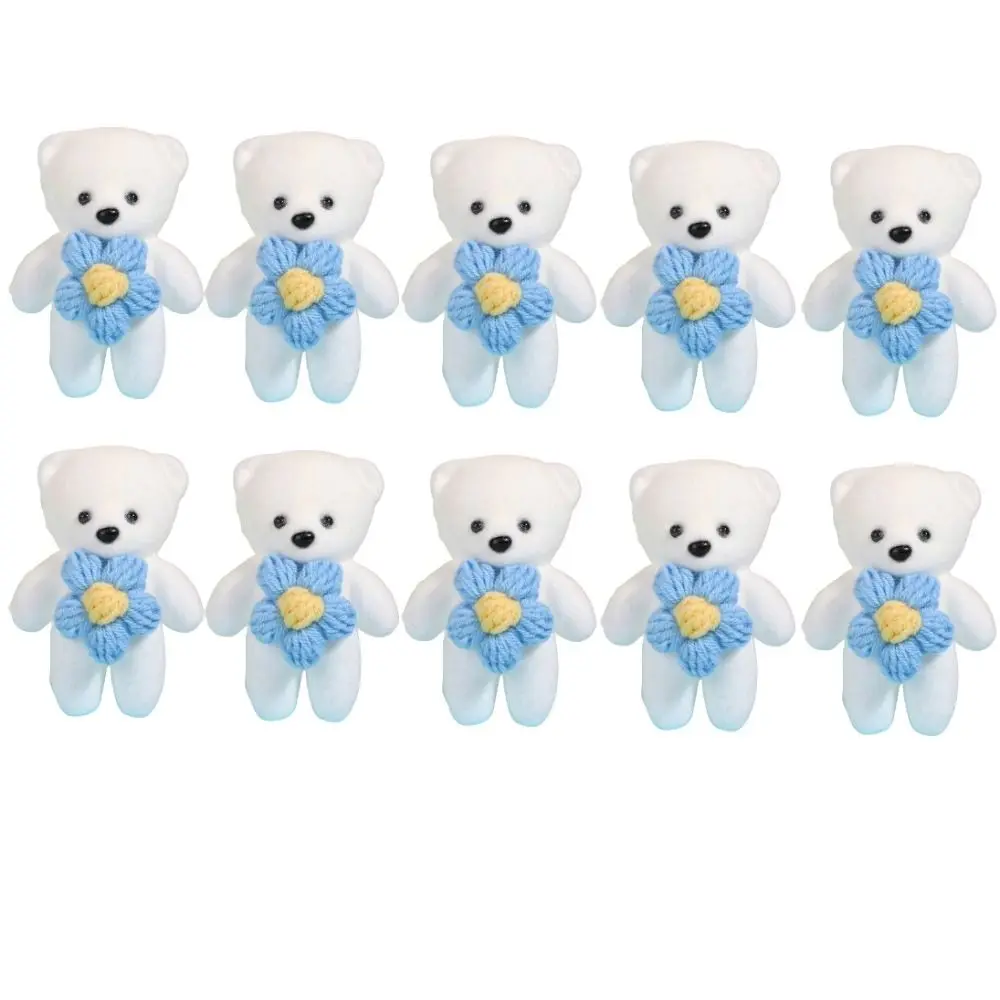 10 unids/bolsa oso de espuma juguetes de espuma de peluche viñetas de animales Mini oso ramo de flores 9cm Diy muñeca de ramo de dibujos animados
