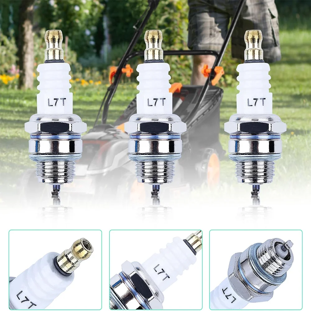 Spark Plug Replacement for NGK BPMR7A L7T For Champion CJ8 RCJ6Y RCJ7Y Fit for Stihl & Husqvarna Chainsaw Lawnmower Engines