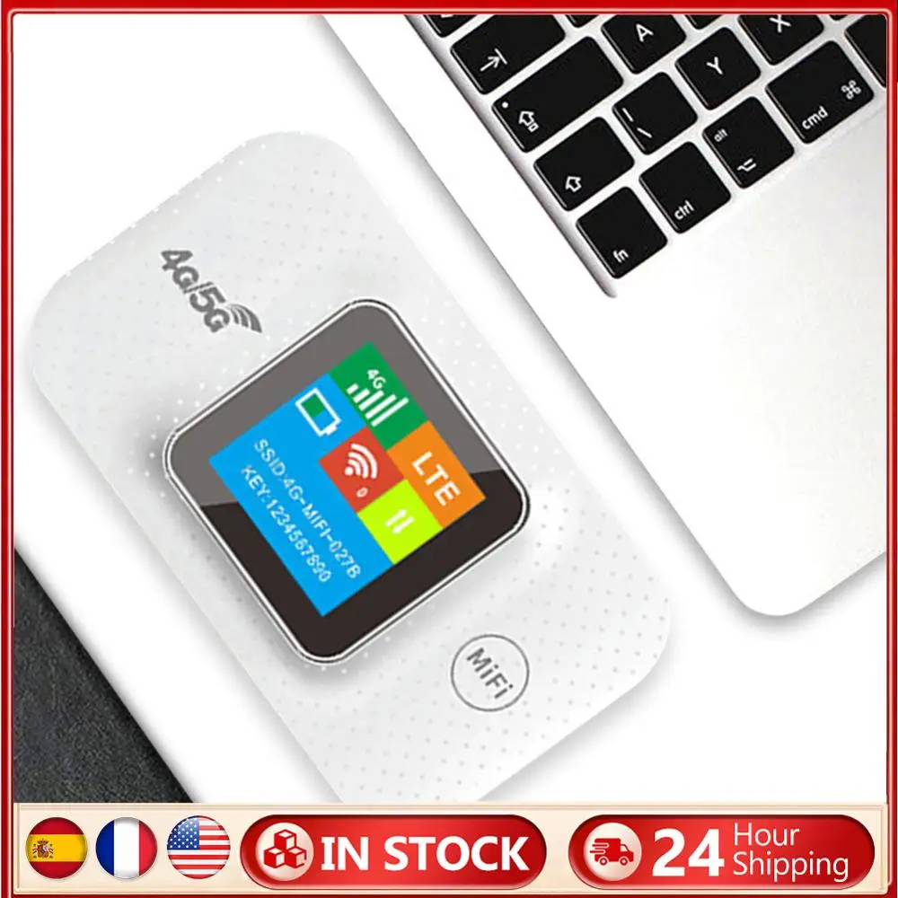 

4G LTE Portable WiFi Hotspot 3000mAh 150Mbps Pocket Mobile Hotspot Support 8 To 10 Users with Sim Card Slot Mini Outdoor Hotspot