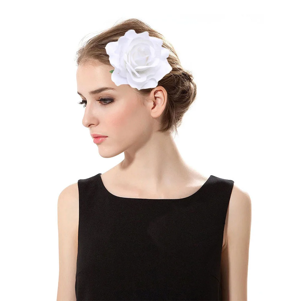

5 шт., 10 см, большая брошь в виде розы, тканевый цветок для свадьбы, платье жениха, вечернее платье для выпускного вечера, банкета, цветочные аксессуары для волос