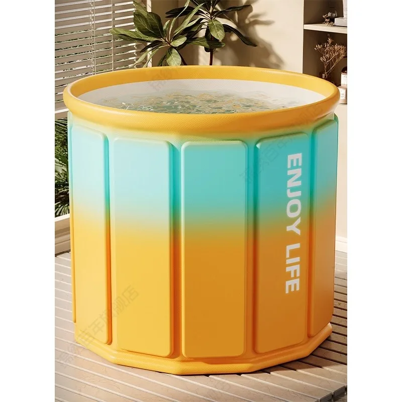 

Foldable Bathtub for Adults Kids Portable Large Soaking Tub Spa Bath Swimming Pool Baby Bathing Basin for Home Use