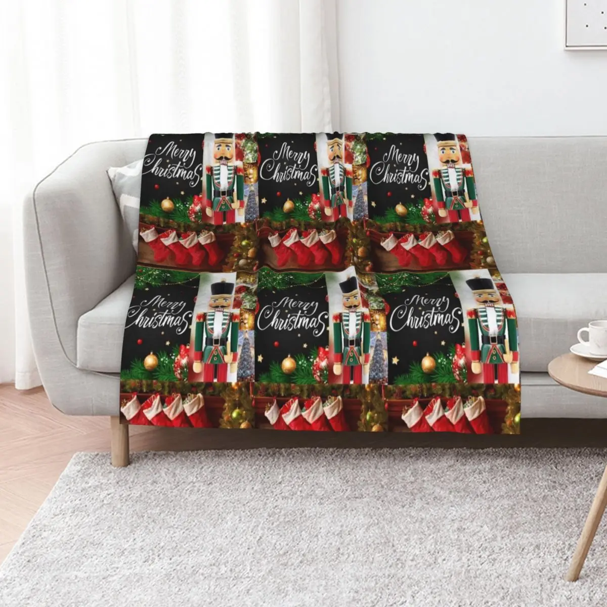 

Merry christmas from the nutcracker Throw Blanket manga For Sofa Thin decorative Soft Plush Plaid Blankets