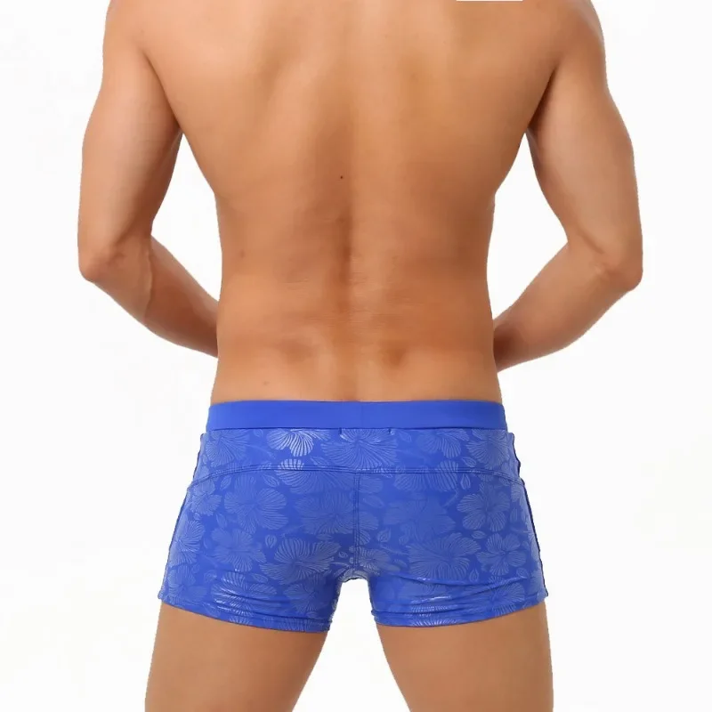 Homens de luxo alívio impressão Sport Shorts, calção de banho, roupa de banho boxer, secagem rápida, respirável, jogging, shorts de treino