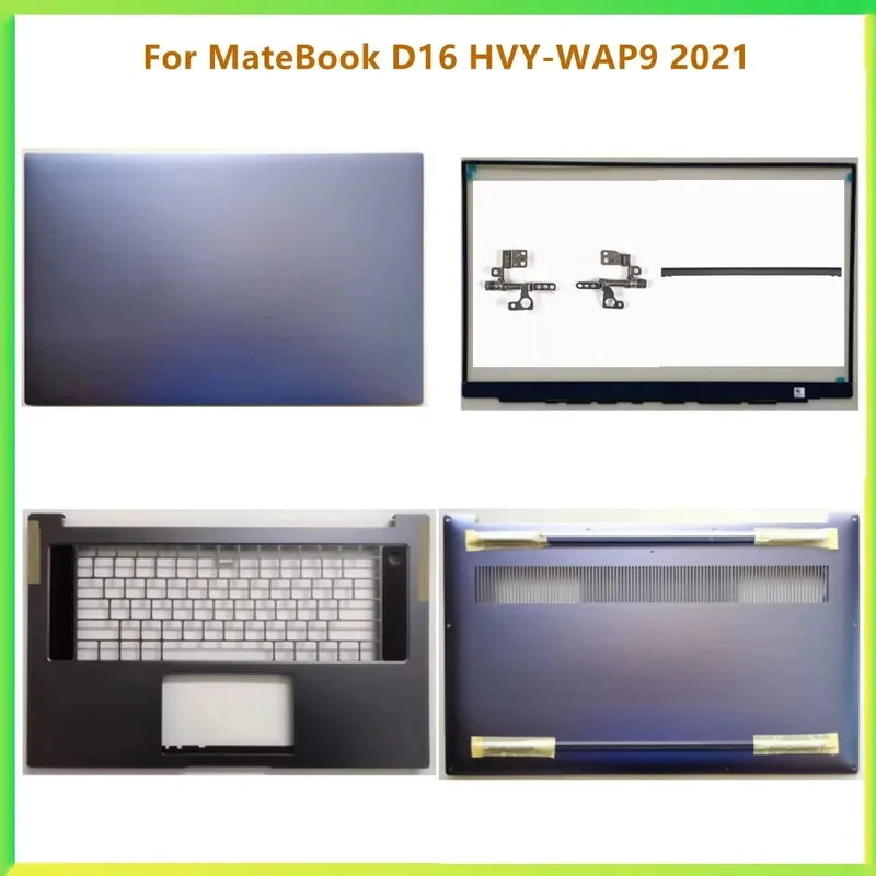For Huawei MateBook D16 HVY-WAP9 2021L Laptop LCD Rear Lid Bezel Upper Palmrest Bottom Case Full Housing Cover