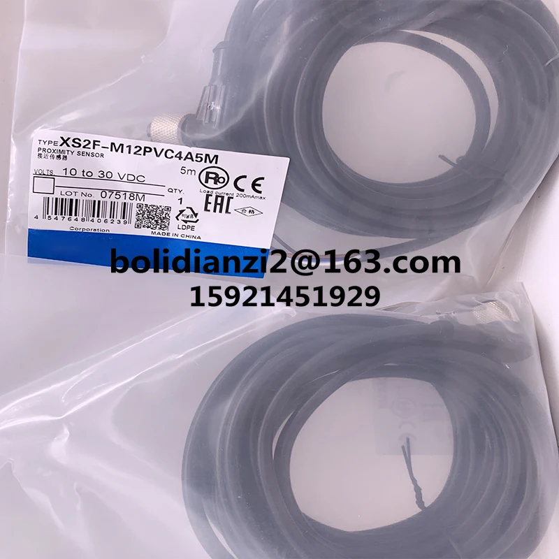 Sensor Cables XS2F-M12PVC4A2M/5M/7M/10M XS2F-M12PVC3S2M/5M/10M Brand New Off The Shelf