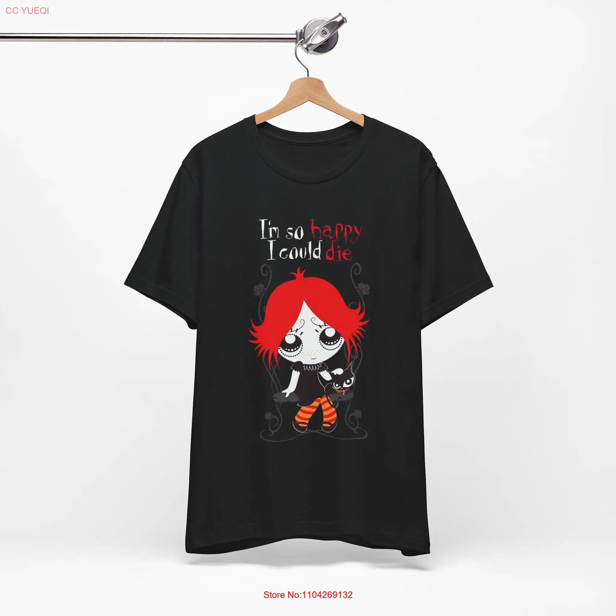 Goth Cartoon Vintage shirt Ruby Gloom T 2000's Hot Topic I'm so Happy I Could Die tee long or short sleeves