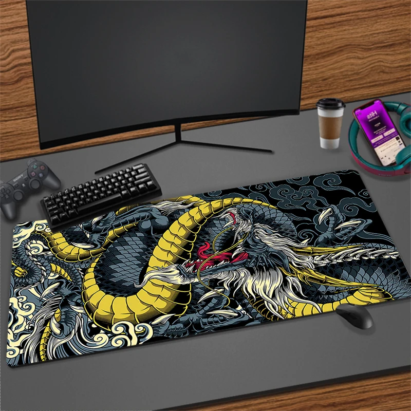 Gaming Mouse Pad Dragon Large Gamer Mousepad Computer Gaming Table Carpet Desk Mat XXL 900x400mm Mouse Mats Rubber Keyboard Pads