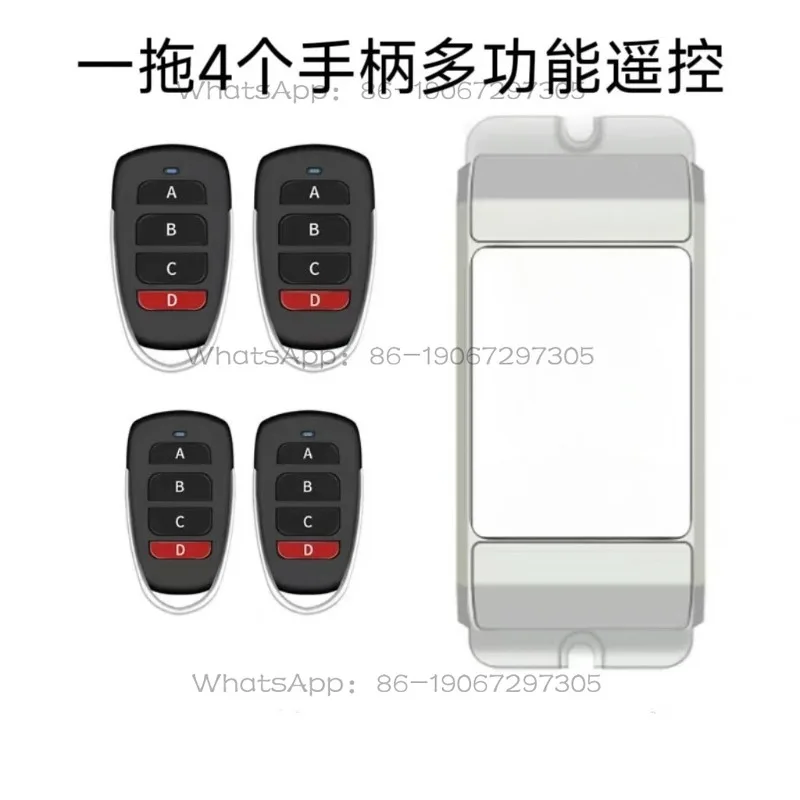 Universal Wireless Remote Receiver Module For Electric Auto Sliding Gate Access Control Multi-button Transmitter Kit