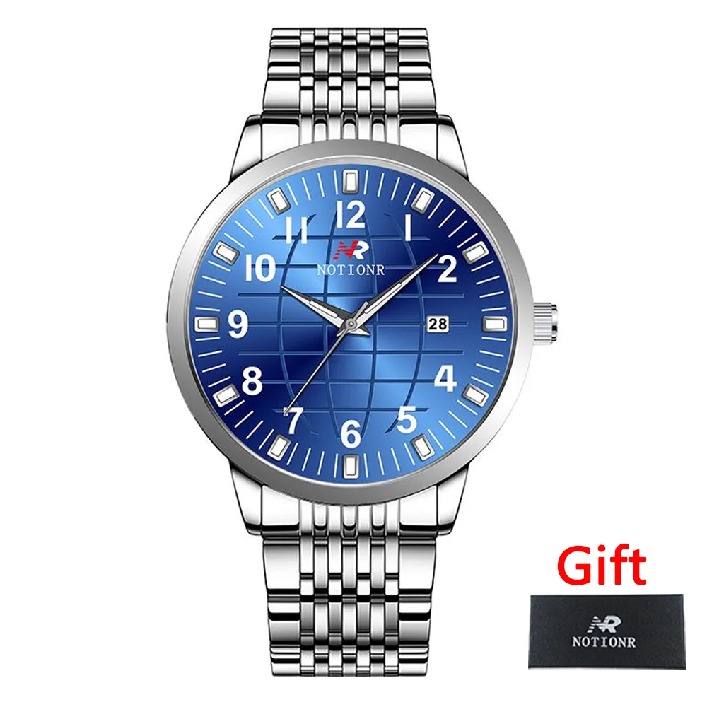 Men Stainless Steel Quartz Watch | Casual Watch | Business Watch | Sports Watch for Men | Data Watch | Black Gift Box - view 6