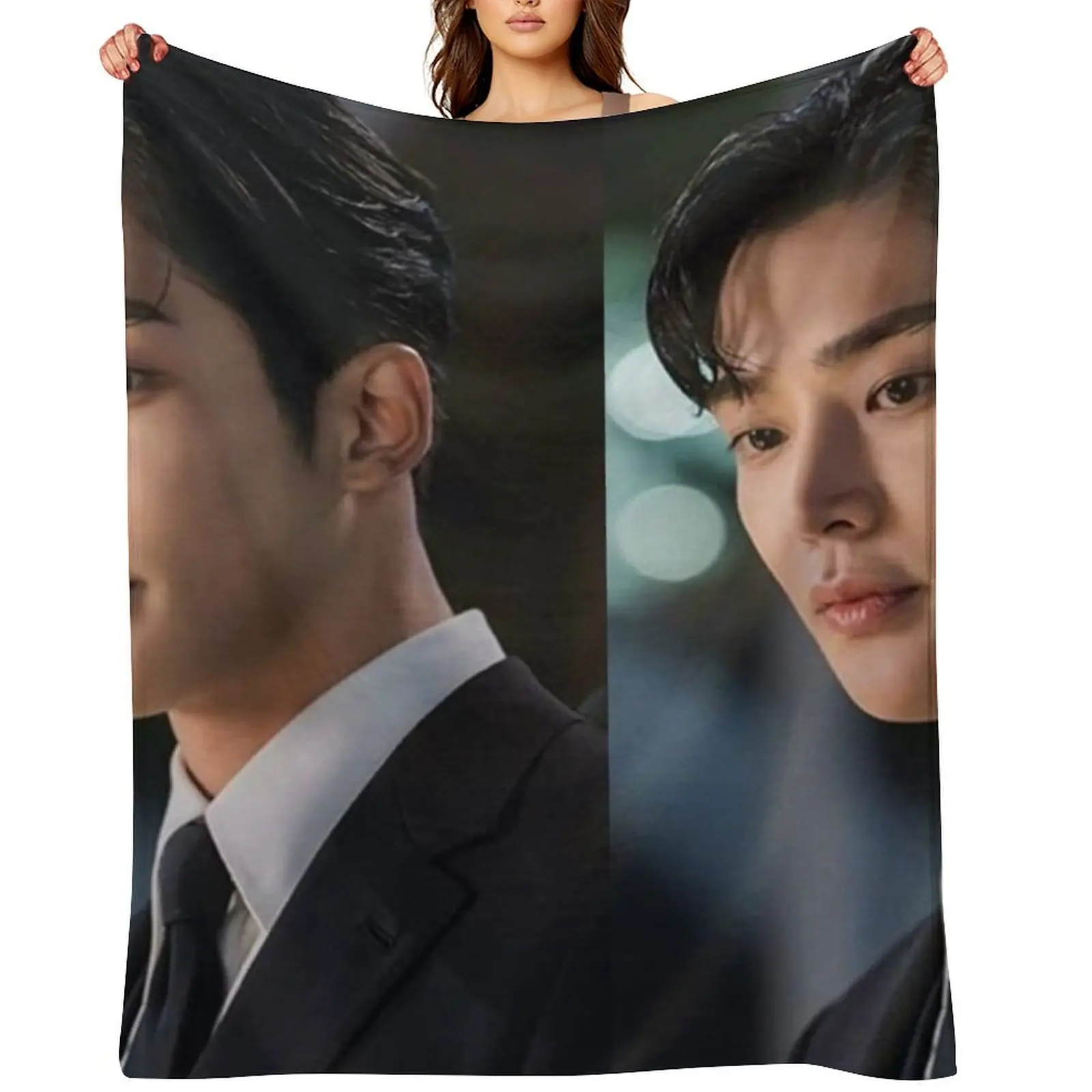 Rowoon actor Throw Blanket Furrys Bed Plush funny gift Blankets