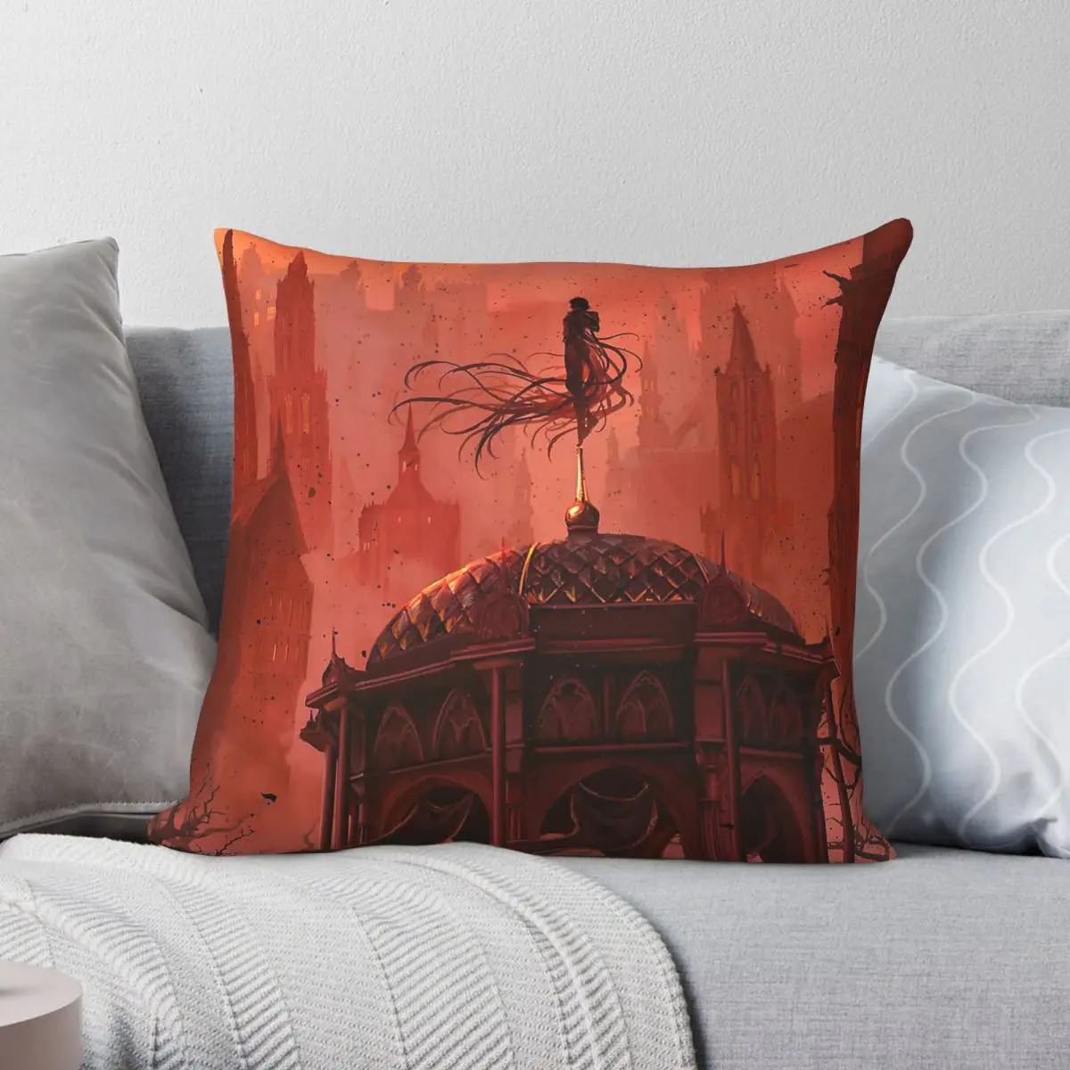 Stormlight Archive Kaladin - Funda de almohada de poliéster, lino y terciopelo, con cremallera decorativa, funda de cojín para sofá