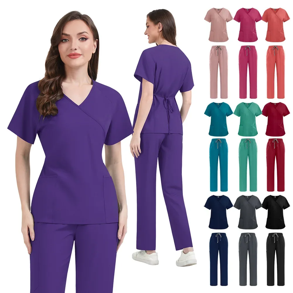 

Женские комплекты медицинской униформы Slim Fit: костюмы для медсестер, врачей, персонала стоматологических клиник, салонов красоты, спа-салонов, ветеринарных клиник и лабораторий.