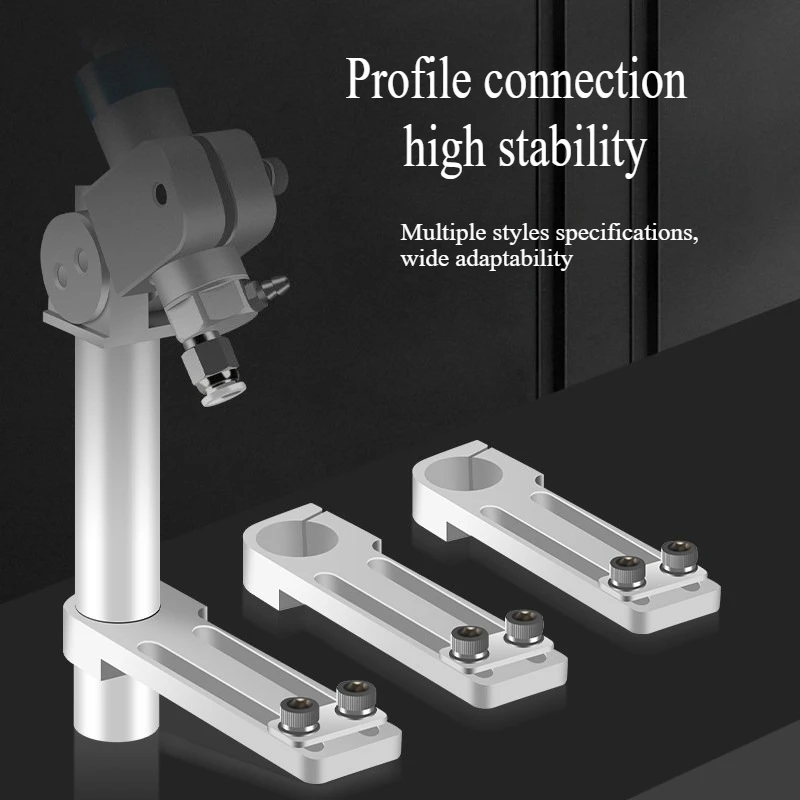 

LADUNG EOAT Robot Parts Mechanical Arm Sliding Fixed Bracket with Screw Aluminum Alloy Connector Fixed Pipe Clamp Mold Fitting