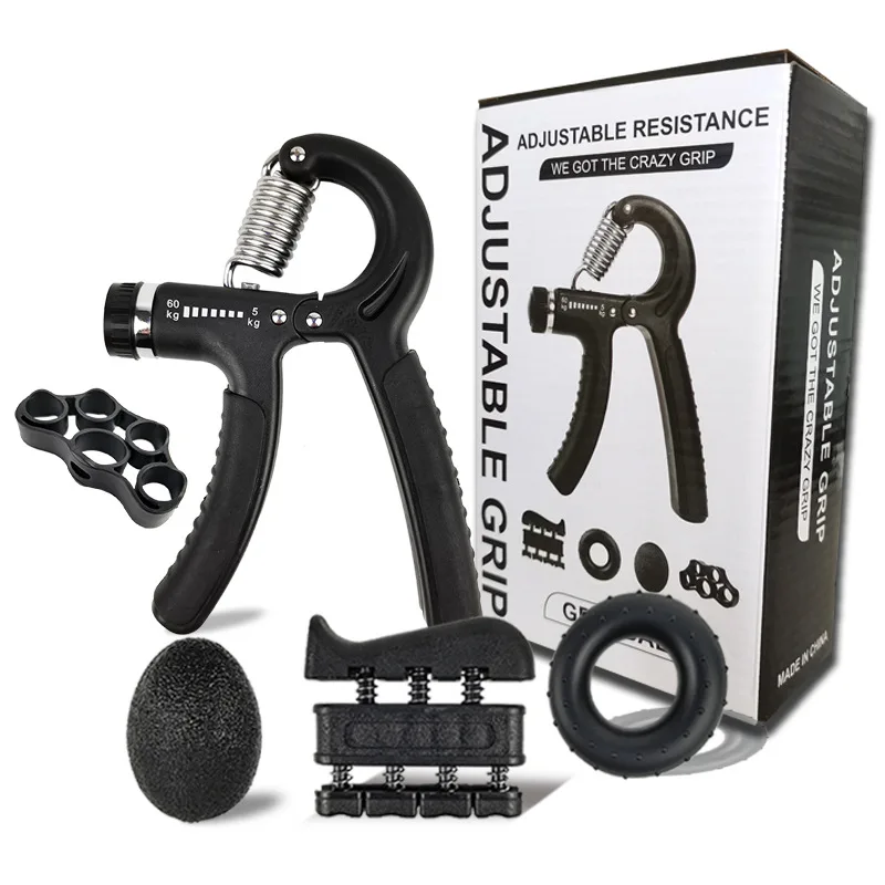 

Hand Grip Strengthener Kit Ultimate Hand Exerciser Set for Men Women Forearm Workout Adjustable Grip Strength Trainer