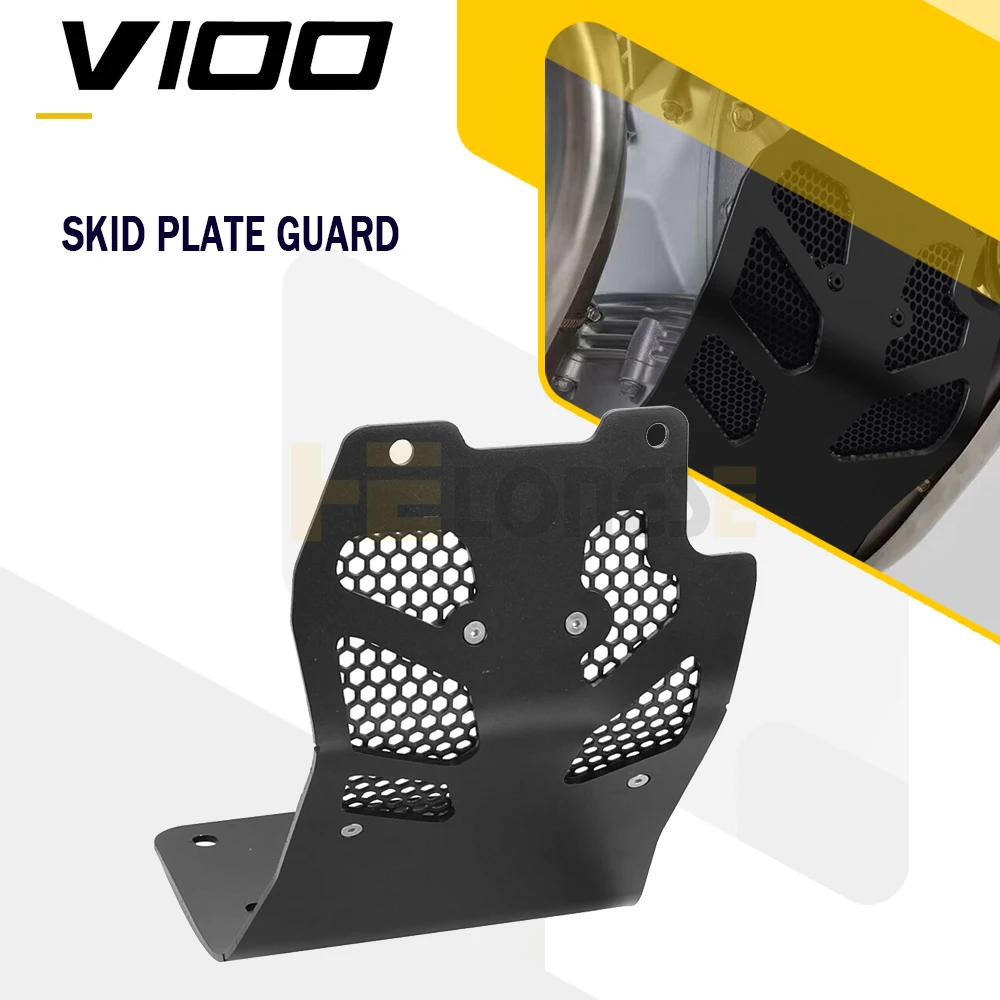 

V100 S Motorcycles Skid Plate Bash Frame Guard Cover Engine Guards For Moto Guzzi V100 / Mandello 2022 2023 2024 2025 2026