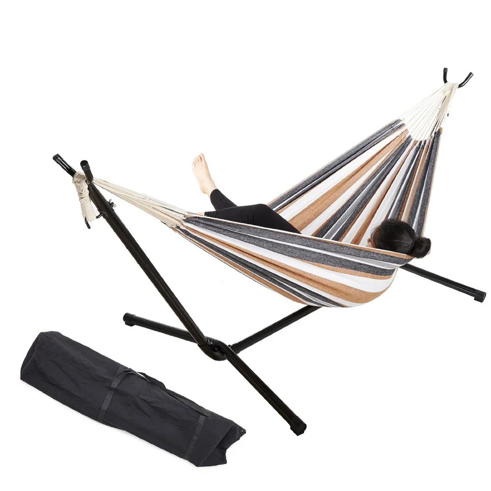 

Standing Summer Outdoor Garden Patio Hammock Bed with Frame Sports & Entertainment Summer Swing Camping