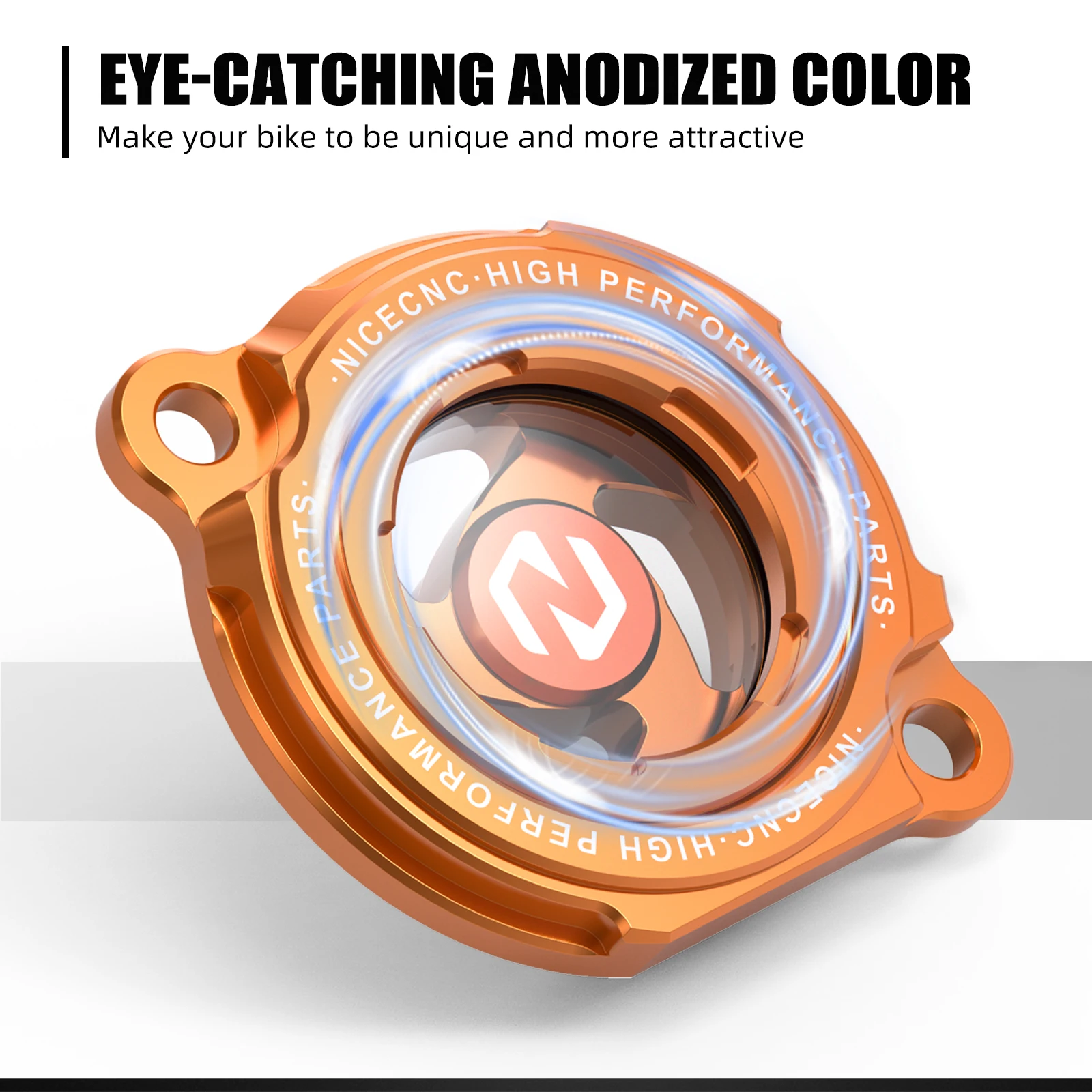 

NICECNC For KTM EXC 520 EXCF SXF 250 Transparent Engine Oil Filter Cap EXCF SX XC XCFW MXC SMR 250 400 450 520 525 SXC SMC 625