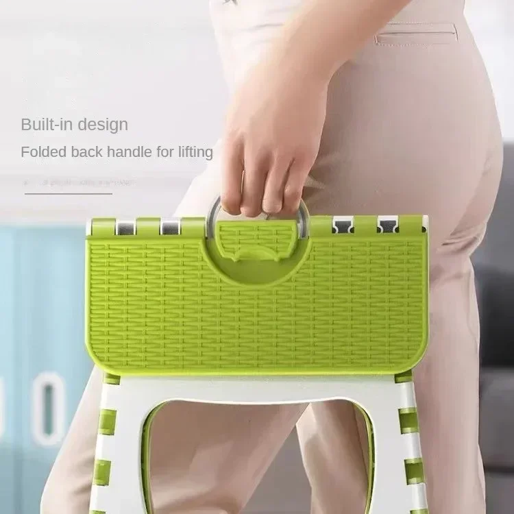 Karley Gifts Plastic Folding Stool Portable Outdoor Stool Household Matzah Children Study Small Stool Train Small Bench Gifts image 3