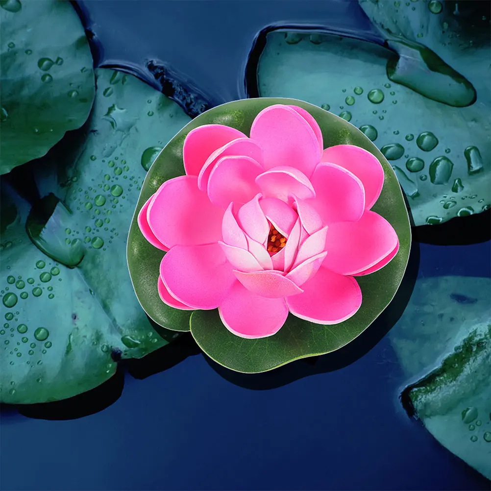 

Floating Flower Decor Artificial Pond Plants Gardening Ornaments Flowers For Decoration Pool Fountain Aquarium Tank