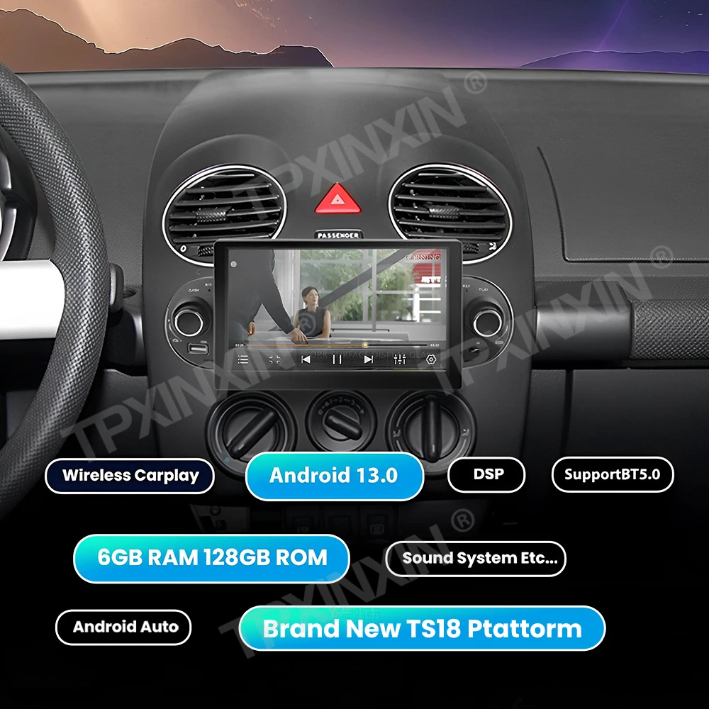 Autoradio Coche Android For Volkswagen Beetle 2002 2003 2004 2005 2006 2007~2012 GPS Navi Automotive Multimedia Stereo Head Unit